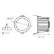 Downlight LED Redondo FORAT 7W, corte 75mm